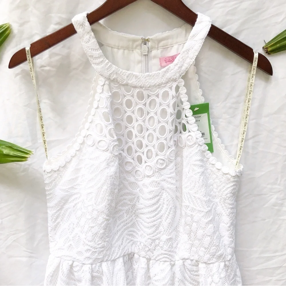 LILLY PULITZER | NWT KINLEY TROPICAL FRUIT LACE FIT & FLARE DRESS SIZE 6